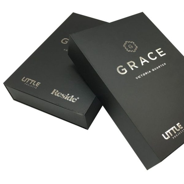 Custom Black Foil Boxes